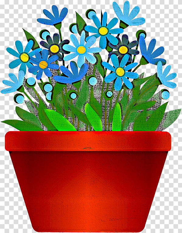 flowerpot flower plant wildflower forget-me-not, Forgetmenot, Borage Family, Houseplant transparent background PNG clipart