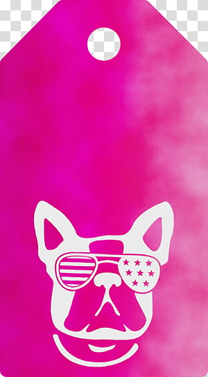 cartoon pink m font, Dog Tag, Watercolor, Paint, Wet Ink,  Cartoon transparent background PNG clipart thumbnail