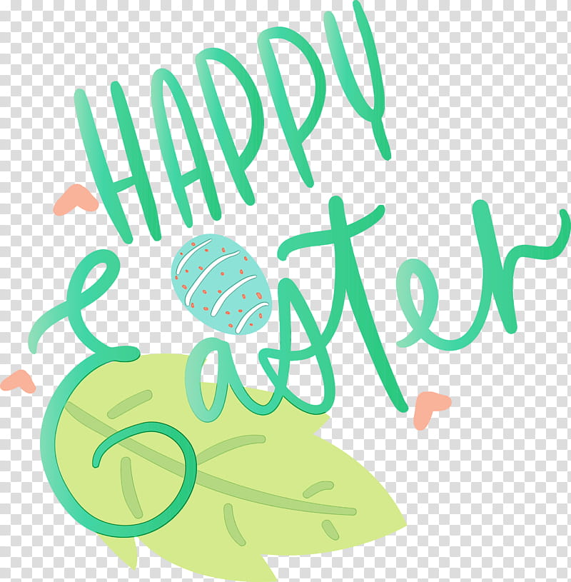 green text font logo calligraphy, Easter Day, Easter Sunday, Happy Easter, Watercolor, Paint, Wet Ink transparent background PNG clipart