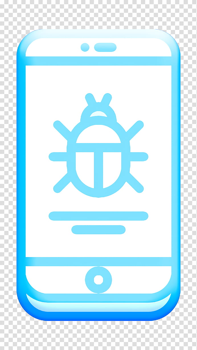 Hacker icon Virus icon Data Protection icon, Mobile Phone Case, Aqua, Turquoise, Mobile Phone Accessories, Technology, Symbol, Gadget transparent background PNG clipart