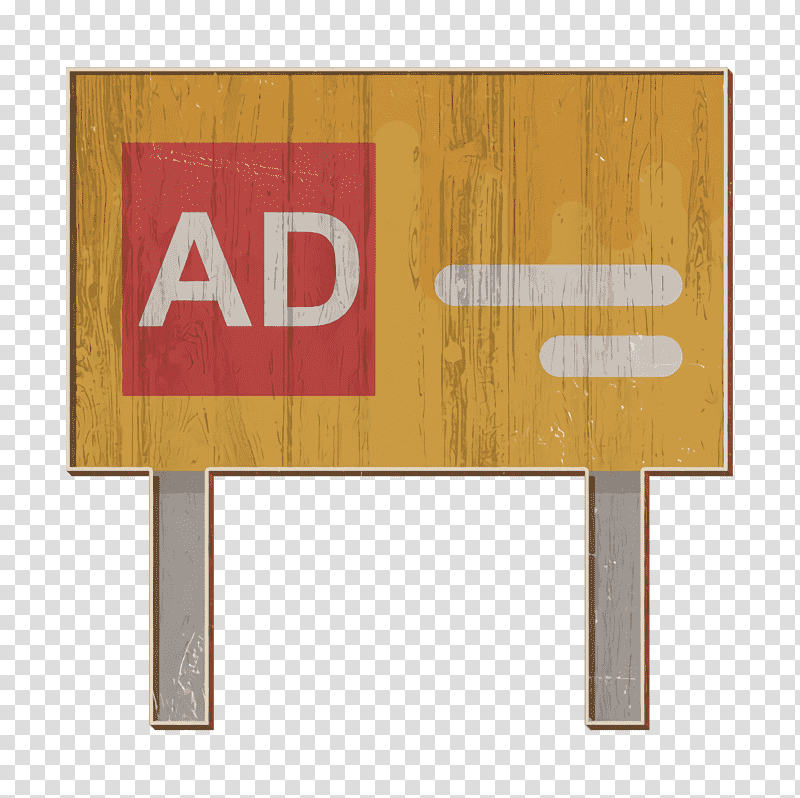 Billboard icon Seo and marketing icon Advertising icon, M083vt, Meter, Sign, Line, Wood, Table transparent background PNG clipart