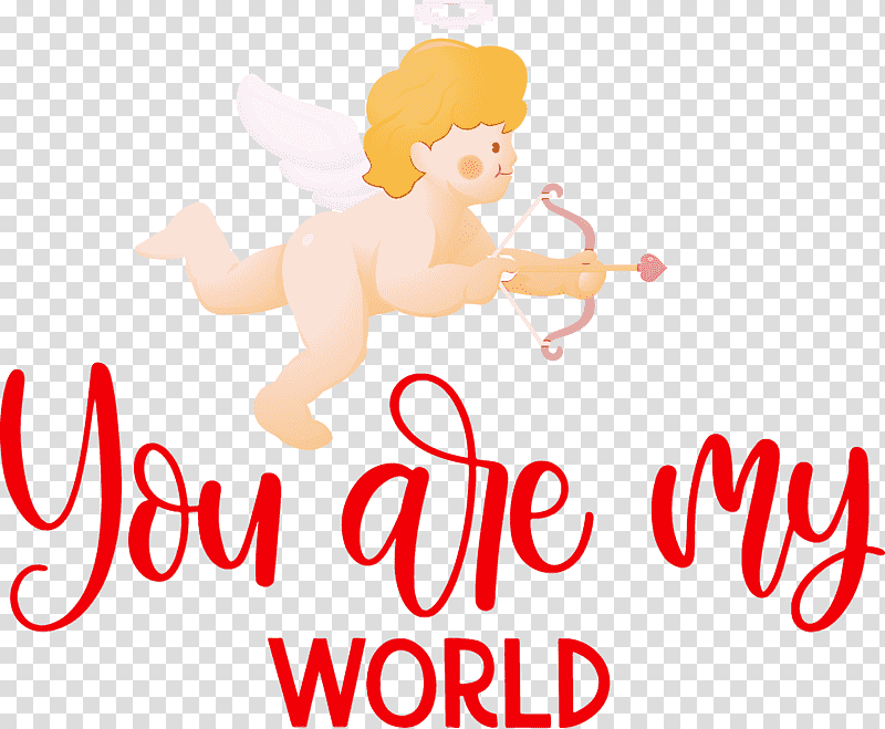 cartoon sticker artist humour joke, You Are My World, Valentine, Valentines, Watercolor, Paint, Wet Ink transparent background PNG clipart