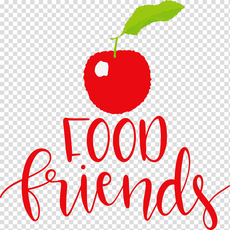 Food Friends Food Kitchen, Flower, Logo, Meter, Line, Apple, Cherry transparent background PNG clipart