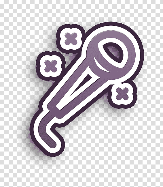 Carnival and Party Lineal icon Microphone icon Mic icon, Logo, Symbol, Chemical Symbol, Meter, Jewellery, Human Body transparent background PNG clipart