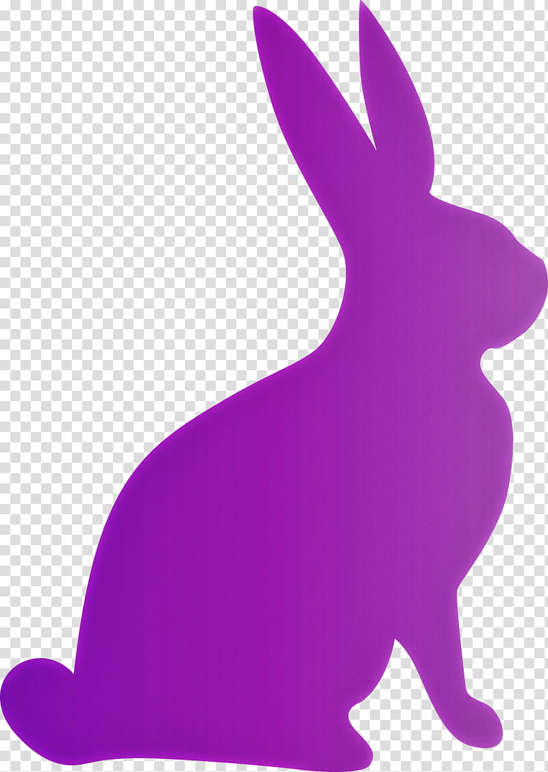 Easter bunny Easter Day Rabbit, Violet, Purple, Rabbits And Hares, Finger, Magenta, Tail transparent background PNG clipart