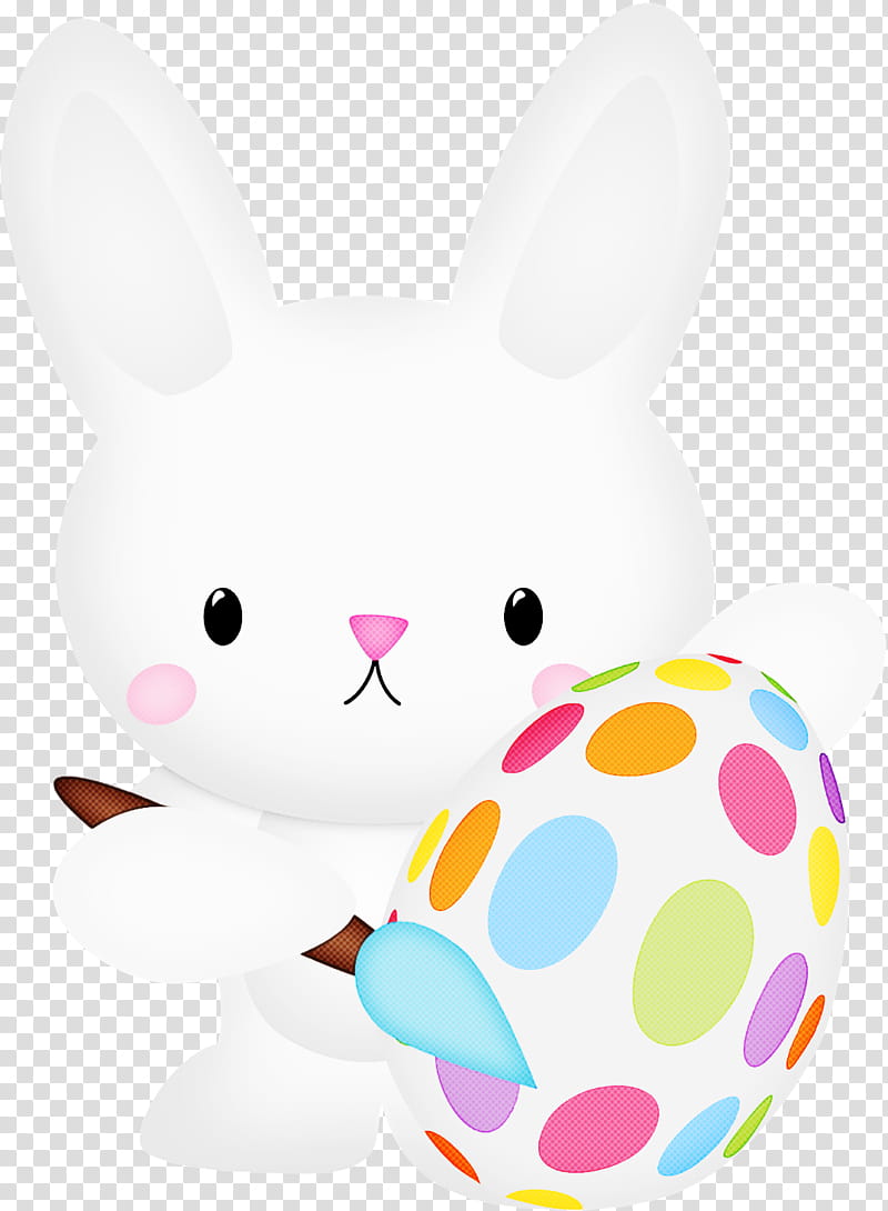 Easter egg, Rabbit, Easter Bunny, Rabbits And Hares, Pink, Cartoon, Easter
, Animal Figure transparent background PNG clipart