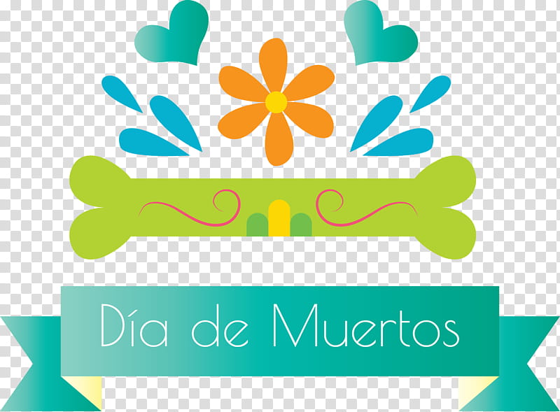 Day of the Dead Día de Muertos Día de los Muertos, Dia De Muertos, Dia De Los Muertos, Logo, Green, Flower, Line, Area transparent background PNG clipart