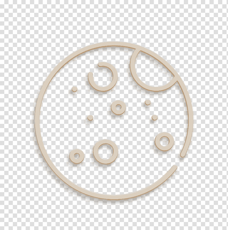Spiritual icon Moon icon, Silver, Circle, Jewellery, Computer Hardware, Human Body, Mathematics transparent background PNG clipart