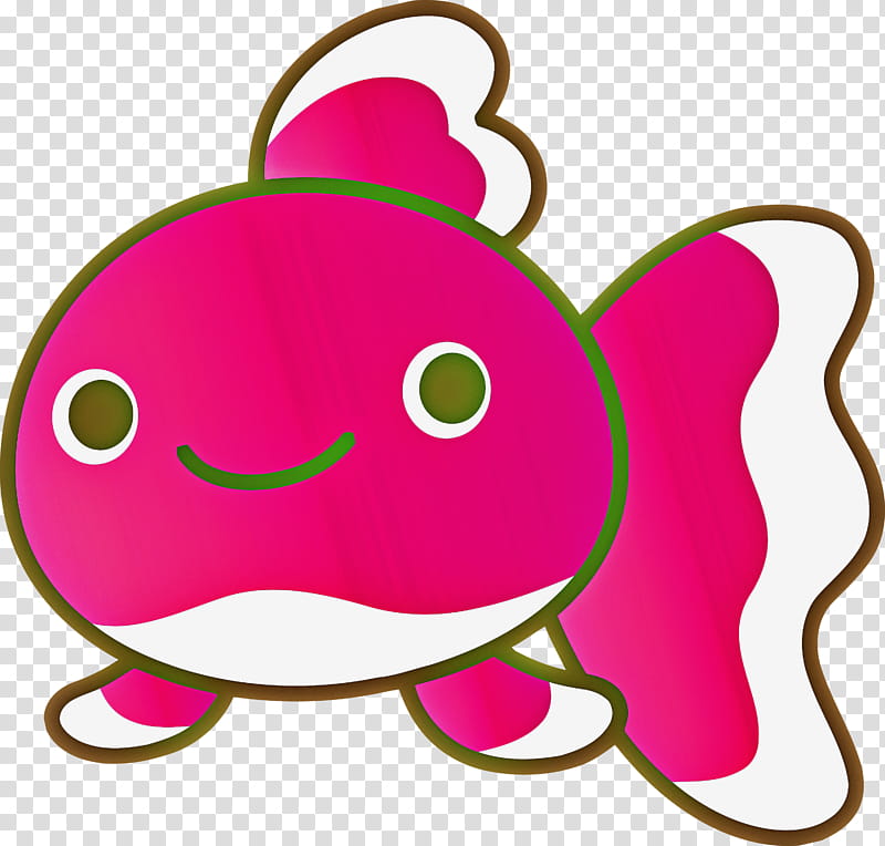 Baby Goldfish Goldfish, Pink, Cartoon, Magenta, Nose, Mouth, Smile, Sticker transparent background PNG clipart