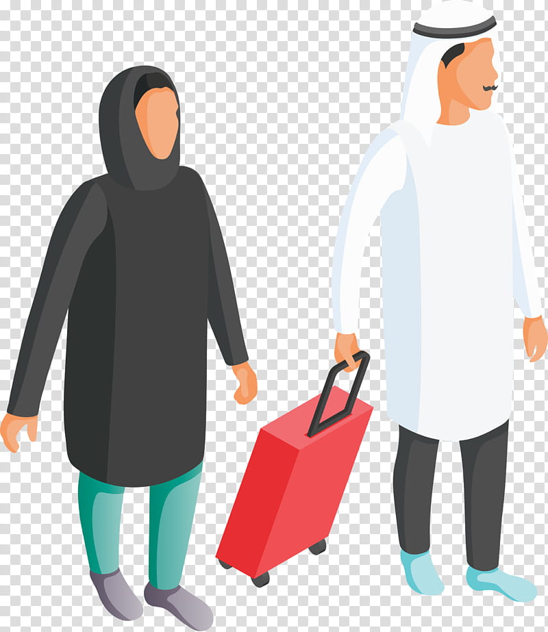 Arabic Family Arab people Arabs, Standing, Costume, Outerwear transparent background PNG clipart