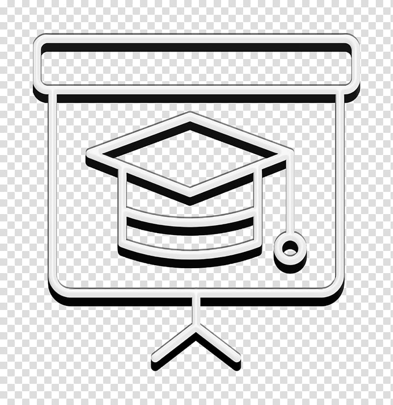 Blackboard icon School icon, Line, Line Art transparent background PNG clipart