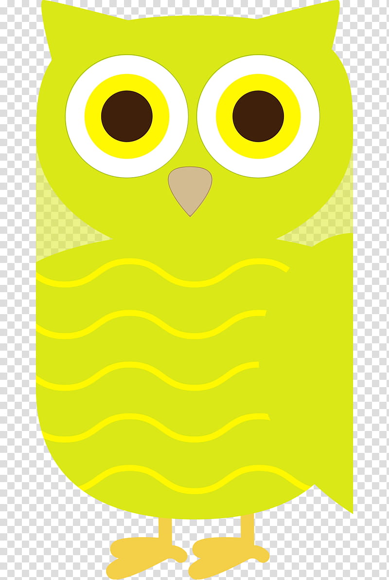 owl m yellow meter beak area, Cartoon Owl, Cute Owl, Watercolor, Paint, Wet Ink transparent background PNG clipart
