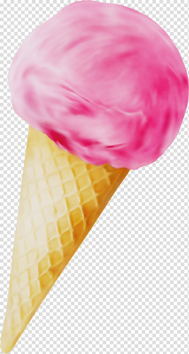 Ice cream, Watercolor, Paint, Wet Ink, Ice Cream Cone, Frozen Dessert, Food, Soft Serve Ice Creams transparent background PNG clipart