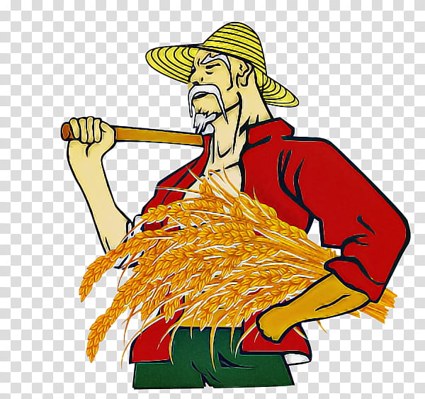 agriculture farmer rice paddy field harvest, Rice Transplanter, Organic Farming, Cartoon, Natural Farming transparent background PNG clipart