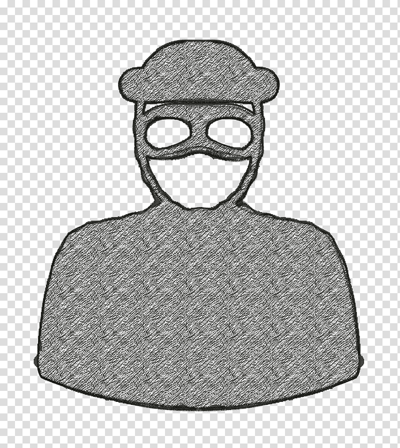 Secret Service icon Robber icon people icon, Black And White
, Eyewear, Hat, Cartoon, Line, Mathematics transparent background PNG clipart