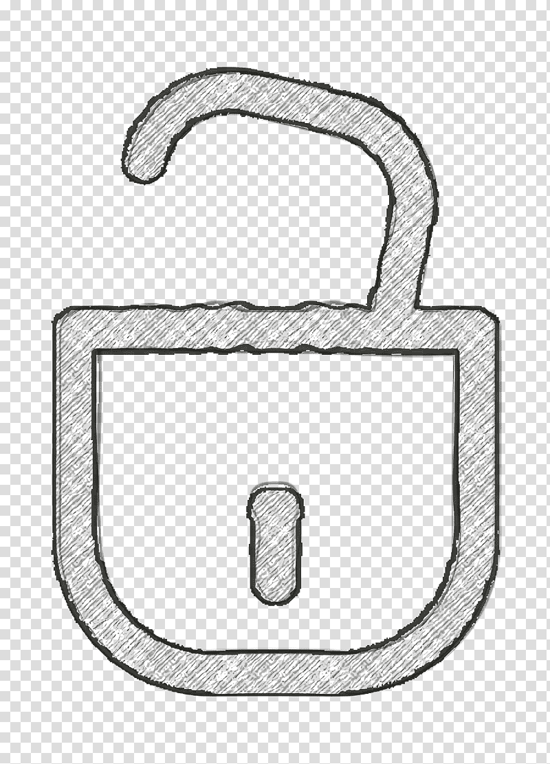 Unlock icon security icon Unlocked padlock icon, General UI Icon, Door Handle, Symbol, Household Hardware, Meter, Line transparent background PNG clipart