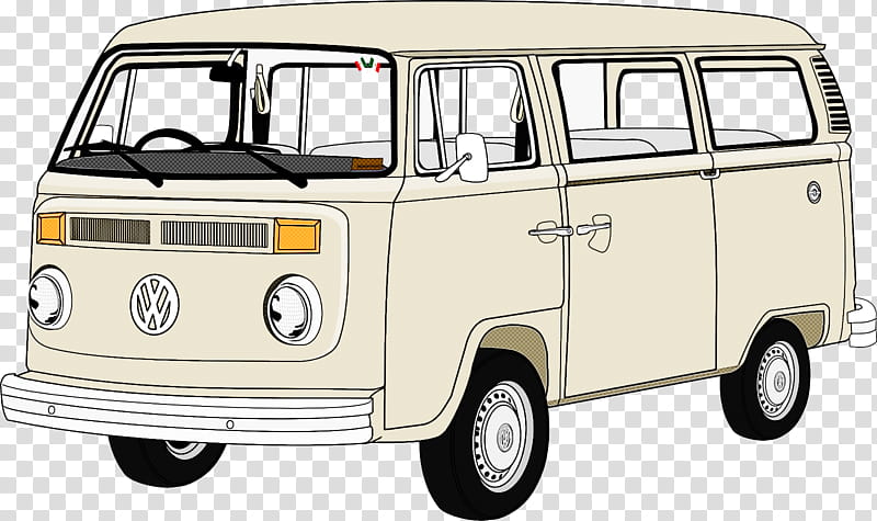land vehicle vehicle car van volkswagen type 2, Minibus, Microvan transparent background PNG clipart