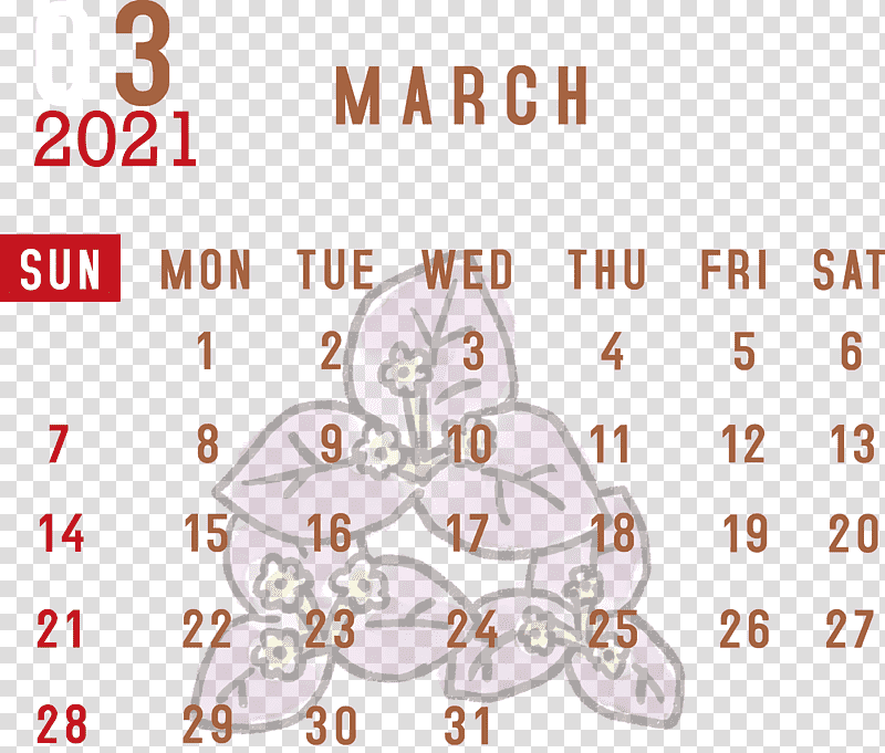 March 2021 Printable Calendar March 2021 Calendar 2021 Calendar, March Calendar, Meter, Line, Diagram, Number, Mathematics transparent background PNG clipart