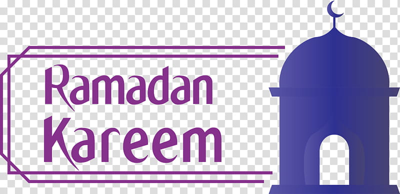 Ramadan Mubarak Ramadan Kareem, Purple, Violet, Text, Line, Logo transparent background PNG clipart