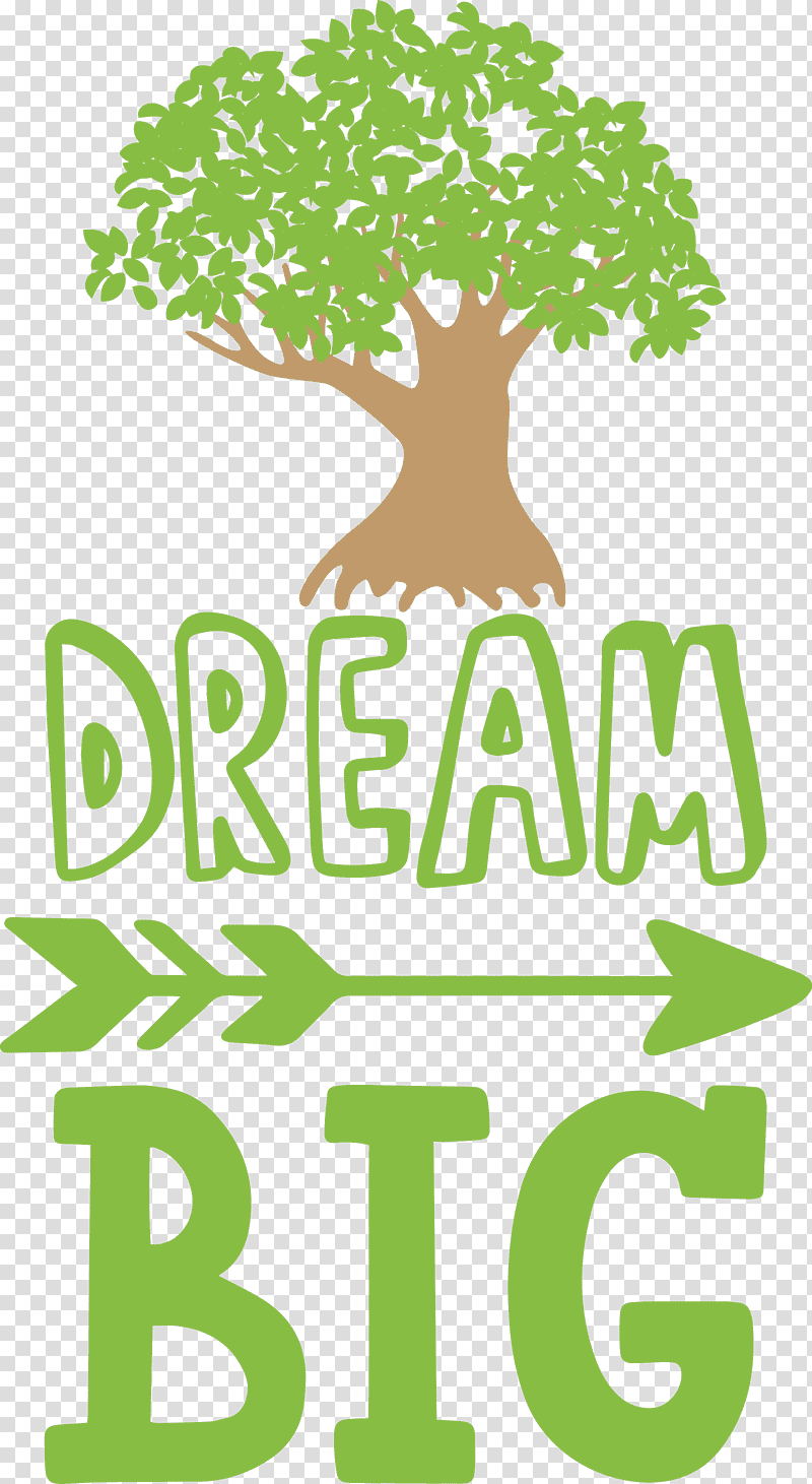 Dream Big, Logo, Leaf, Tree, Text, Behavior, Human transparent background PNG clipart
