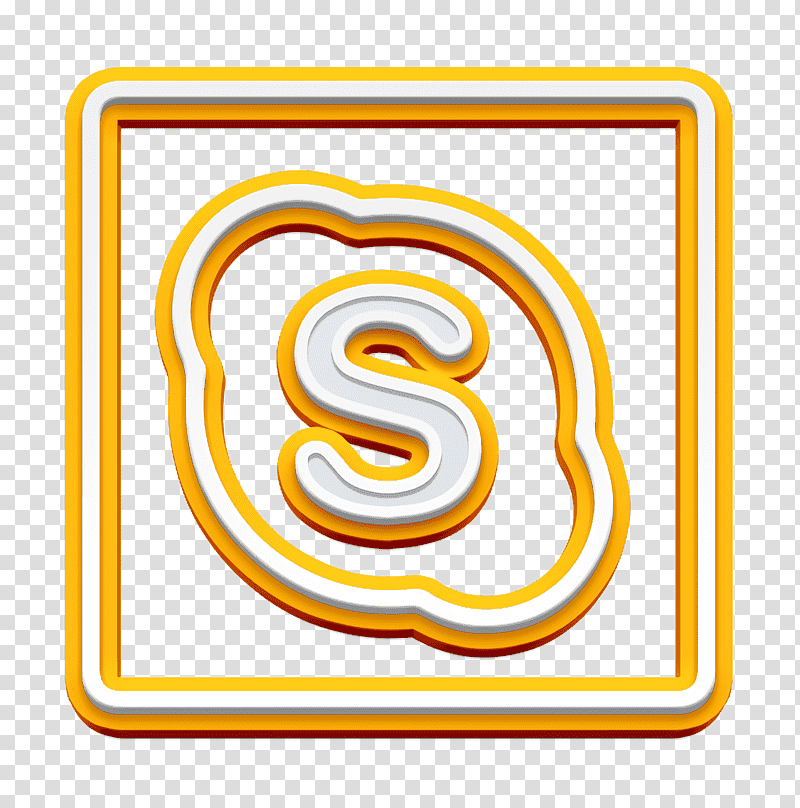 skype icon, Logo, Collage, Yellow, Number, Symbol, Circle transparent background PNG clipart