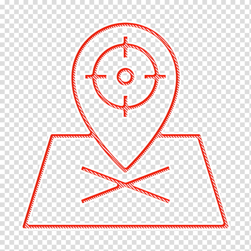 Navigation Map icon Target icon Placeholder icon, Line, Symbol, Circle, Diagram, Triangle transparent background PNG clipart