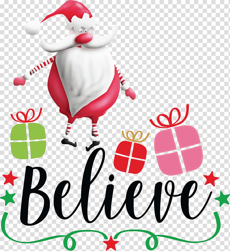 Believe Santa Christmas, Christmas , Christmas Day, Christmas Ornament, Holiday Ornament, Christmas Ornament M, Santa Clausm transparent background PNG clipart