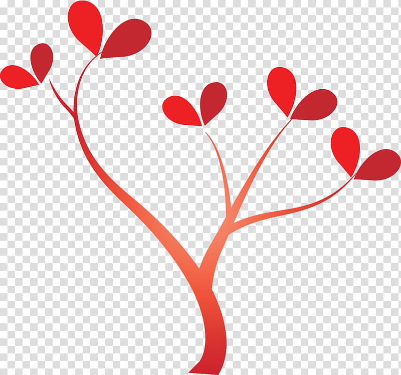 Valentine's day, Cartoon Tree, Abstract Tree, Tree , Heart, Red, Love, Valentines Day transparent background PNG clipart