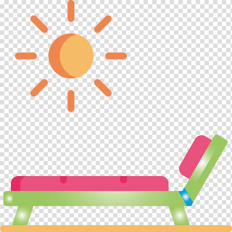 beach chair summer, Summer
, Orange, Line, Furniture, Room, Table, Sticker transparent background PNG clipart