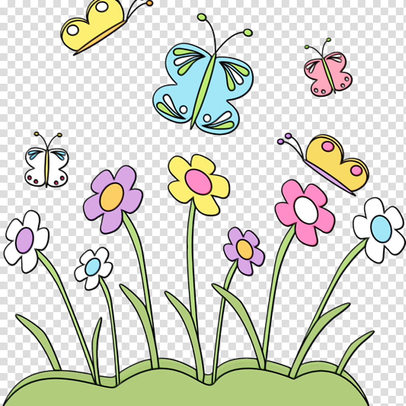 Floral design, Watercolor, Paint, Wet Ink, Flower, Plant, Grass, Meadow transparent background PNG clipart