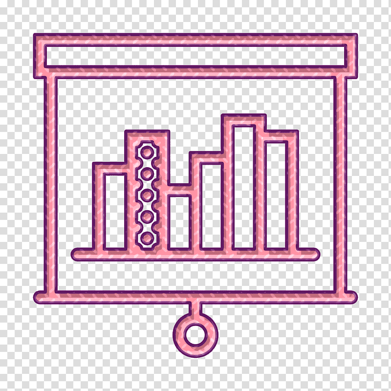 Business icon Presentation icon Chart icon, Meter, Line, Number, Cartoon, Geometry, Mathematics transparent background PNG clipart