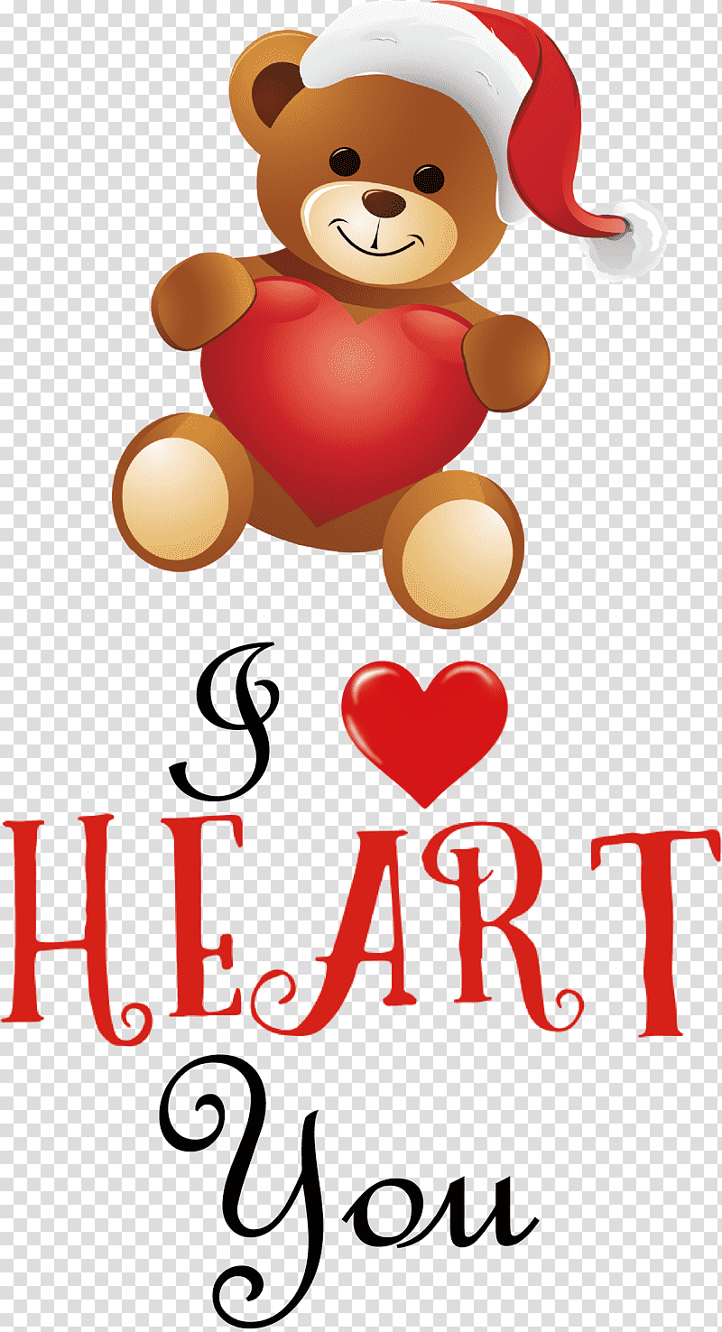 I Heart You I Love You Valentines Day, Logo, Teddy Bear, Cartoon, Meter, Christmas Day, Behavior transparent background PNG clipart