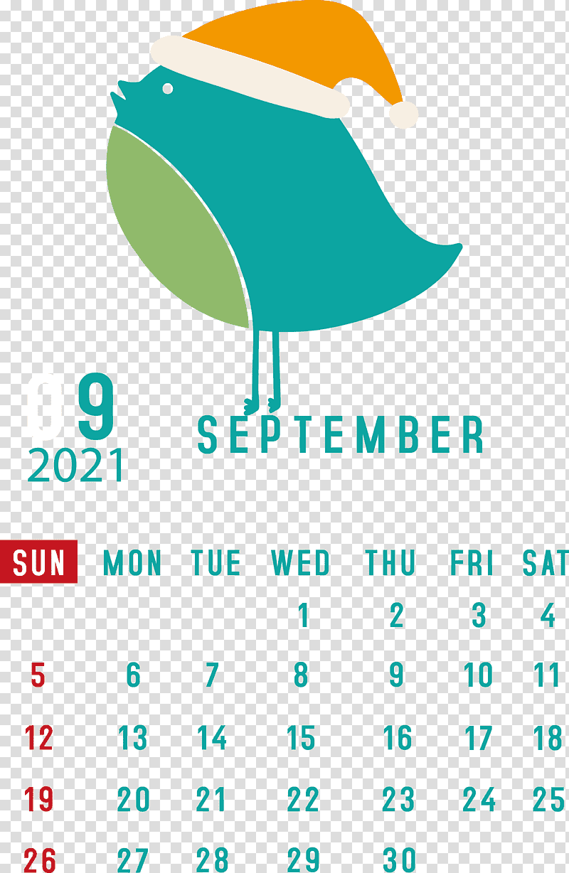 September 2021 Printable Calendar September 2021 Calendar, Logo, Aqua M, Green, Line, Text, Microsoft Azure transparent background PNG clipart