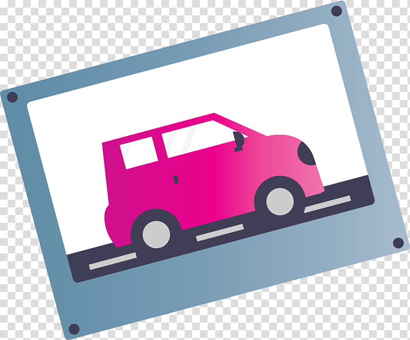 Polaroid Polaroid, Polaroid , Pink, Transport, Vehicle, Car, City Car transparent background PNG clipart