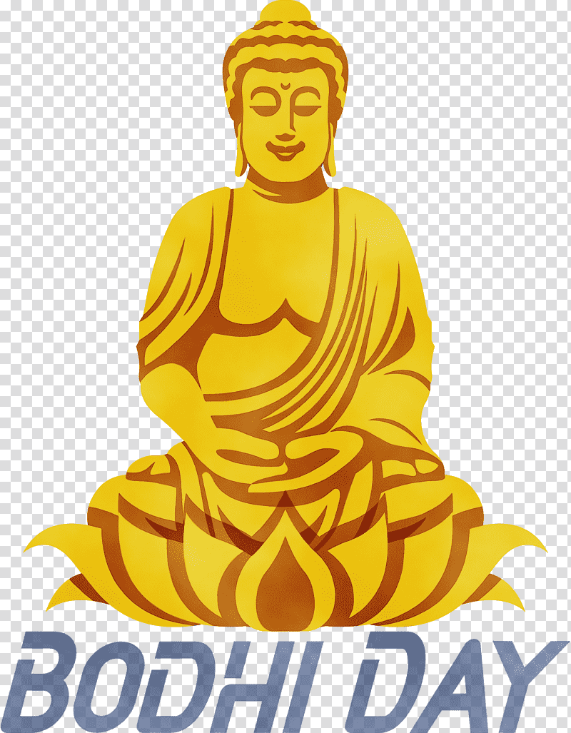 Bodhi Day, Watercolor, Paint, Wet Ink, Gautama Buddha, Vesak, Buddhas Birthday transparent background PNG clipart