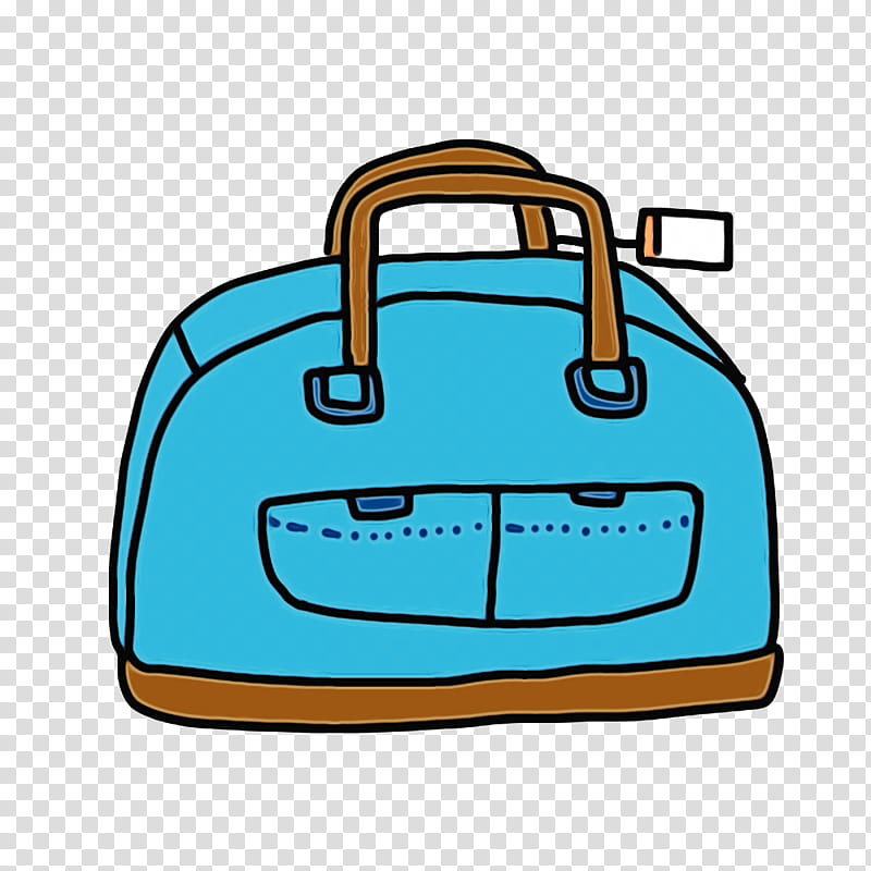 handbag suitcase baggage travel zipper, Travel Elements, Watercolor, Paint, Wet Ink, Duffel Bag, Bicycle, Trolley Case transparent background PNG clipart