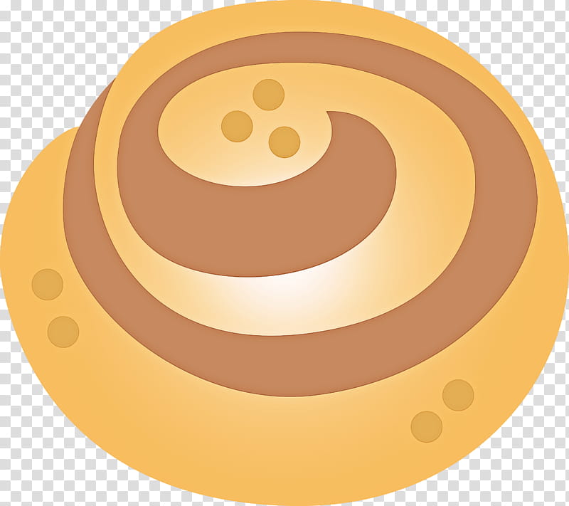 Cinnamon Roll, Circle, Yellow, Smile, Symbol, Logo transparent background PNG clipart