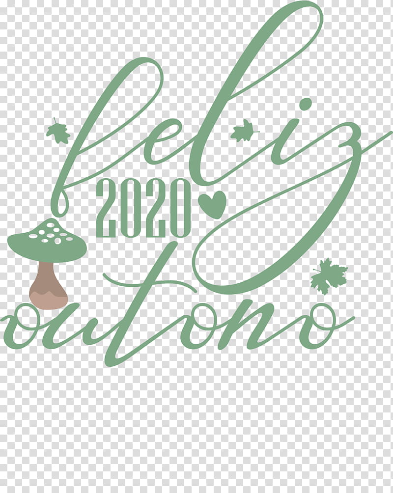 feliz outono happy fall happy autumn, Logo, Wall Decal, Sticker, Leaf, Text, Green, Line transparent background PNG clipart