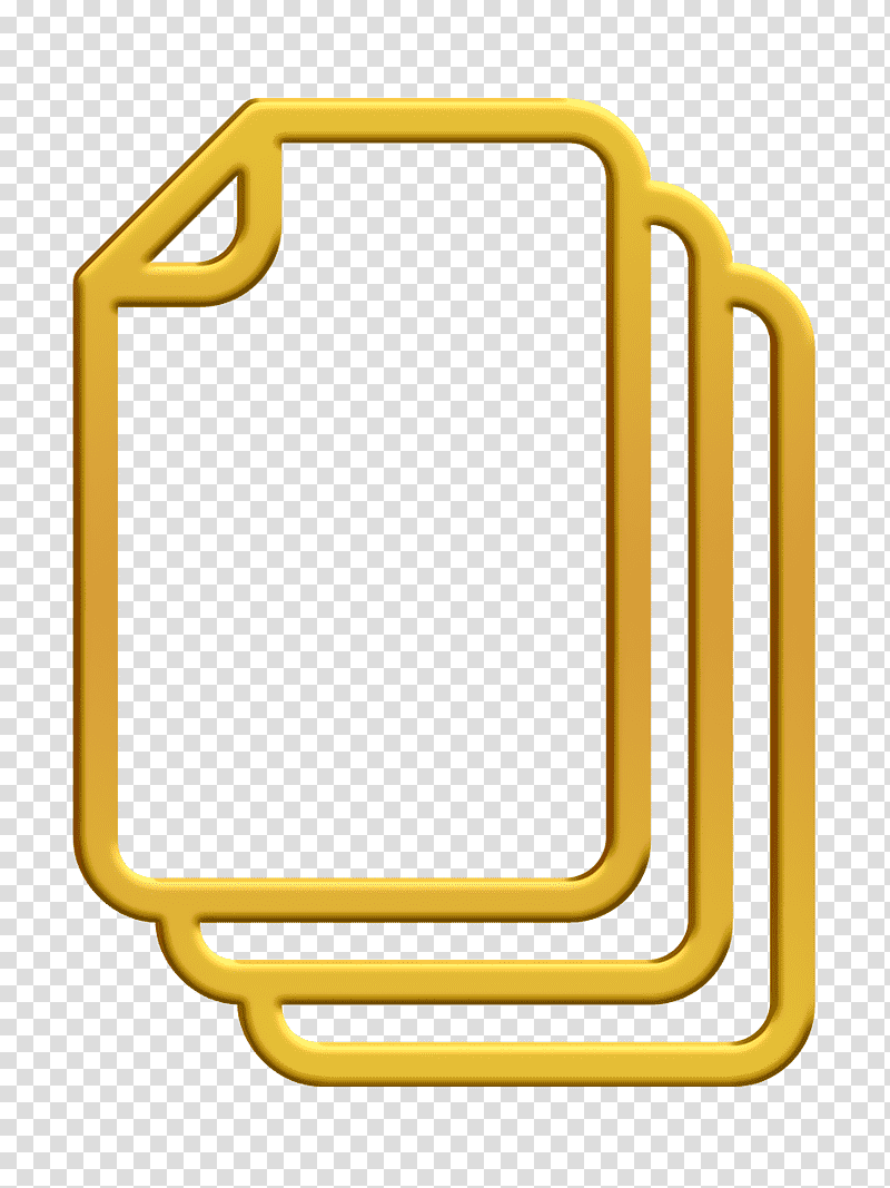 Paper icon Stack icon Print icon, Zgierz, Material, Marketing, Yellow 