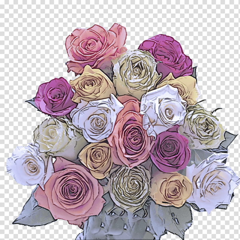 Garden roses, Floral Design, Cut Flowers, Flower Bouquet, Cabbage Rose, Pink Flowers, Yellow, Fountain transparent background PNG clipart