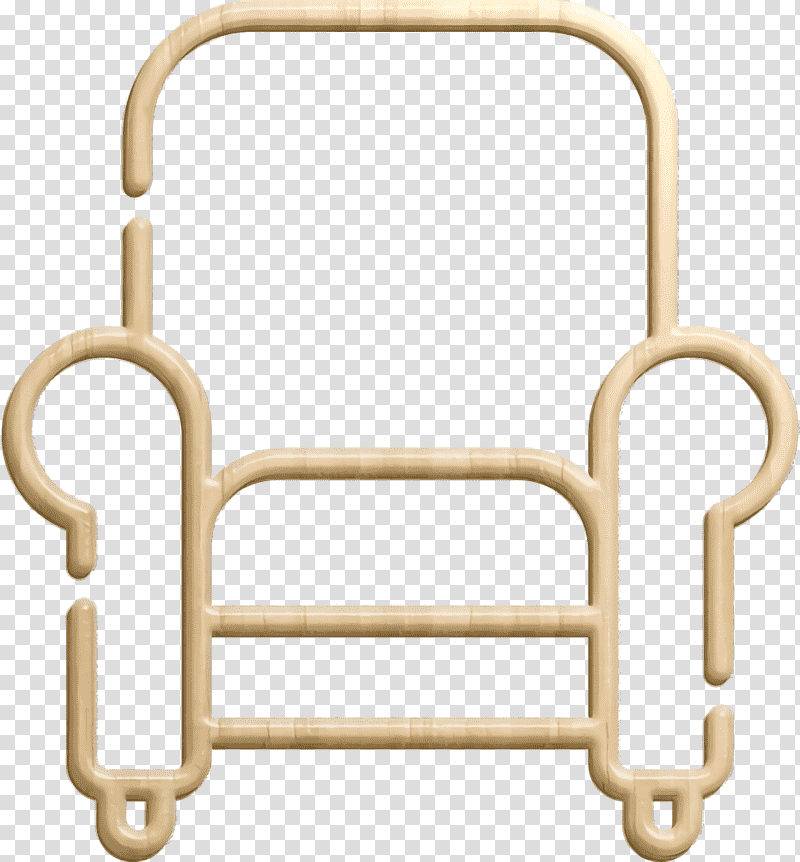 Armchair icon Chair icon Homeware icon, Furniture, Line, Meter, Jewellery, Human Body, Geometry transparent background PNG clipart