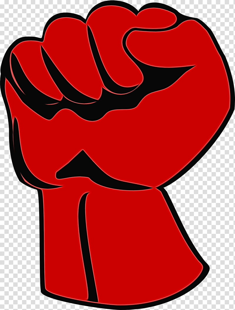 Raised Fist Red, Anger, Logo, Aggression transparent background PNG clipart