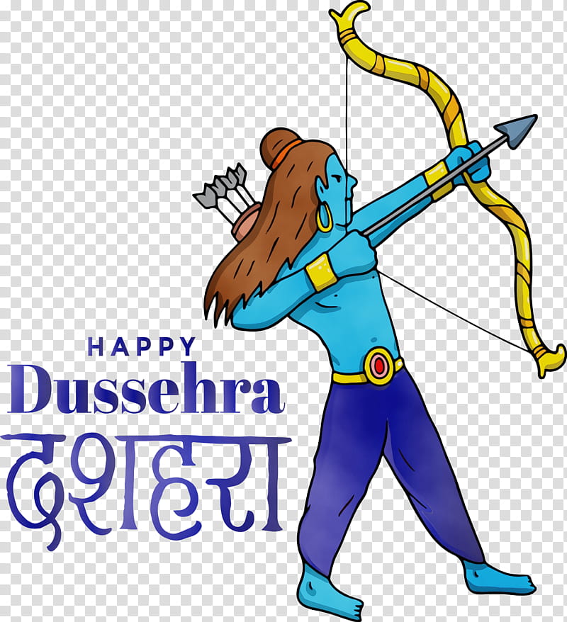 Dussehra, Dashehra, Dasara, Navaratri, Watercolor, Paint, Wet Ink, Ravana transparent background PNG clipart