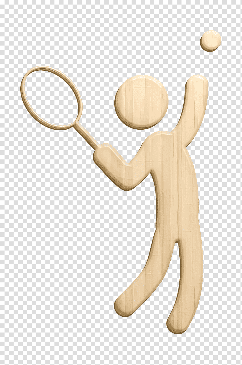 Man playing tennis icon Racket icon Humans 2 icon, Sports Icon, M083vt, Meter, Wood transparent background PNG clipart