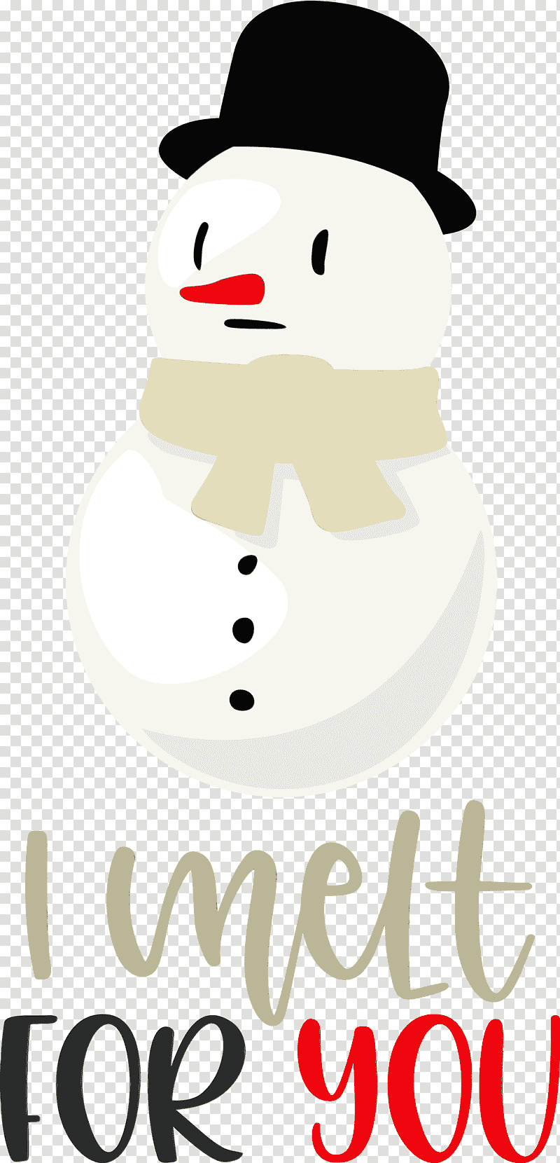 Snowman, I Melt For You, Winter
, Watercolor, Paint, Wet Ink, Logo transparent background PNG clipart