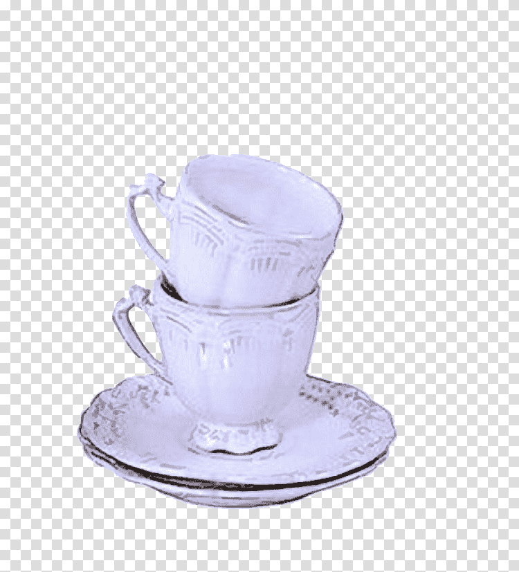 Coffee cup, Porcelain, Dinnerware Set, Saucer, Lilac M, Tableware, Saucer M transparent background PNG clipart