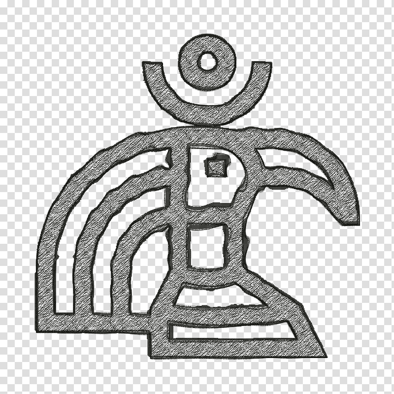 Egypt icon Cultures icon Thoth icon, black and white logo illustration, Line, Symbol, Headgear, Text, Geometry, Mathematics transparent background PNG clipart