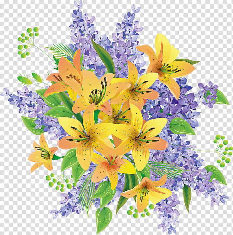 Lilium Bouquet Flower Bouquet flower bunch, Spring Flower, Cut Flowers, Plant, Lavender, Lilac, Wildflower, Delphinium transparent background PNG clipart