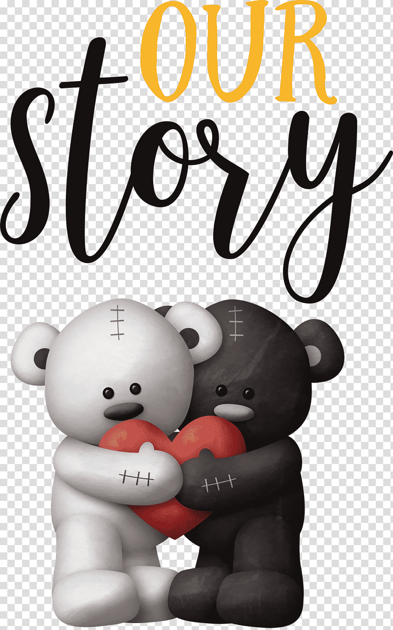 Valentines Day Quote Valentines Day Valentine, Our Story, Bears, Teddy Bear, Cartoon, Meter, Happiness transparent background PNG clipart