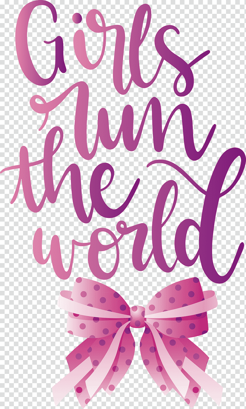 Girls Run The World Girl Fashion, Calligraphy, Violet, Petal, Flower, Line, Cuteness transparent background PNG clipart